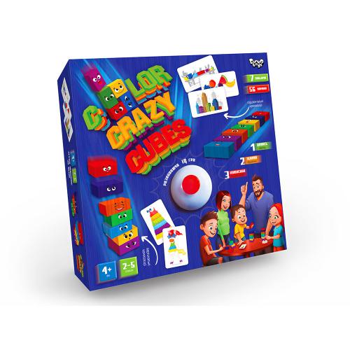 Розвиваюча настільна гра "Color Crazy Cubes" укр