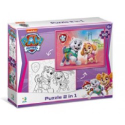 Пазл 60 елементів 2 в 1 Paw Patrol
