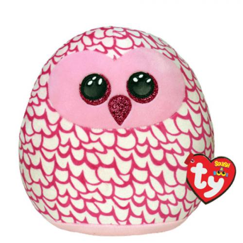 Дитяча іграшка м’яконабивна TY SQUISH-A-BOOS 39204 Сова "PINKY" 40 см