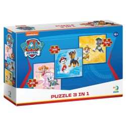 Пазл 3 в 1 Paw Patrol