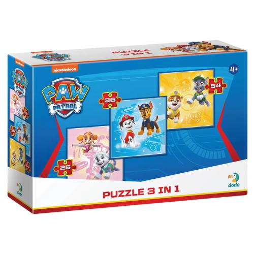 Пазл 3 в 1 Paw Patrol