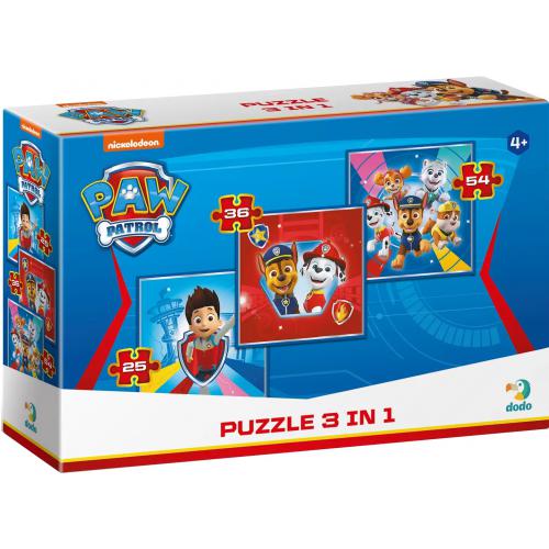 Пазл 3 в 1 Paw Patrol