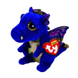 Дитяча іграшка м’яконабивна TY Beanie Boo's 37260 Дракон "SAFFIRE" 25 см, 37260