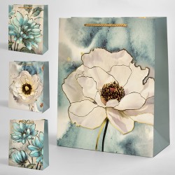 Пакет подарунковий паперовий L "Flowers" 31*42*12см R91095-L
